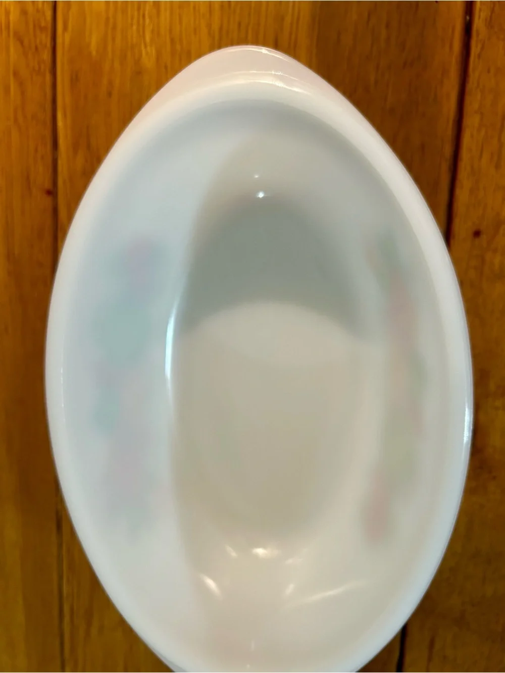 Rare Vintage glasbake milk  Glass Casserole Dish with Clear Lid